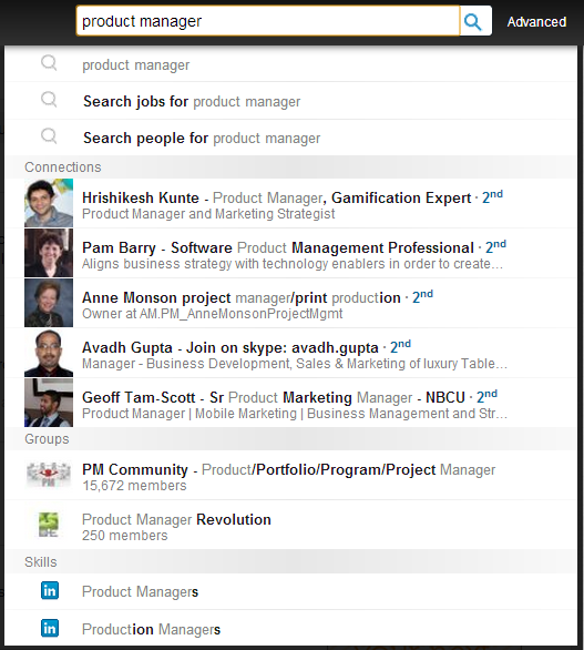 LinkedIn New Search Product Manager