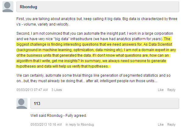 Big data question HIGHLIGHTED  blog comment not about the data but about intelligent questions