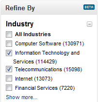 LinkedIn Industry Search