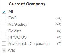 LinkedIn is now limited to the top 5 results per facet LinkedIn Top 5