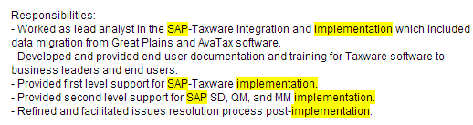 Monster NEAR SAP implementations